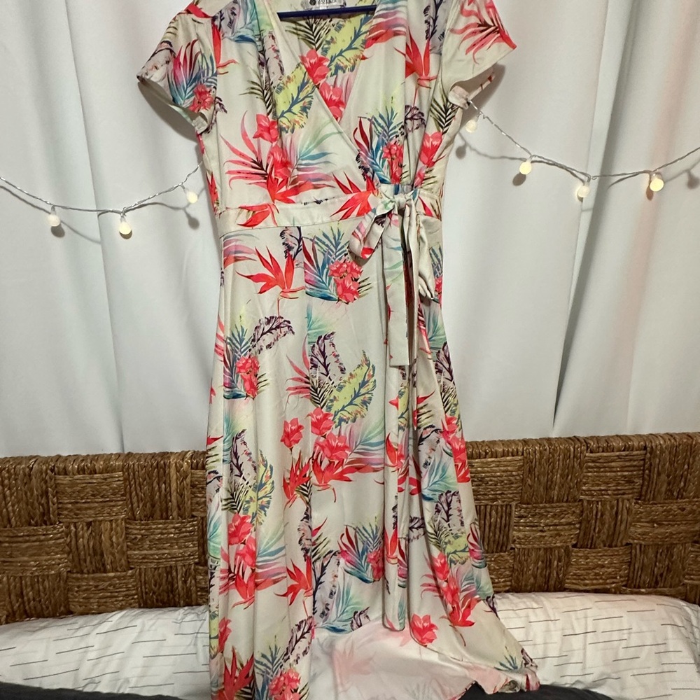 Bolle Floral High Low Dress - Multicolor